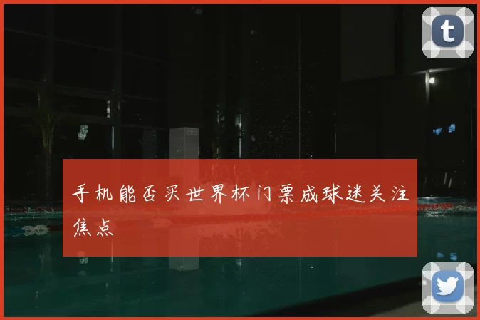 手机能否买世界杯门票成球迷关注焦点